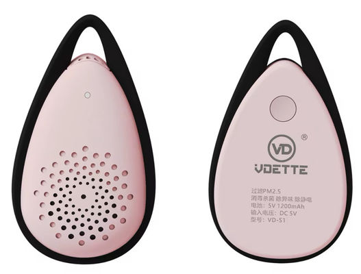 사용 설명서 포함 VDETTE NC01 안전하고 효과적인 살균을 위한 착용 가능한 공기 정화기